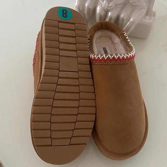 Anthropologie shoes Women's Huggy Genuine Suede Platform Mule with Memory Foam - Picture 5 of 7